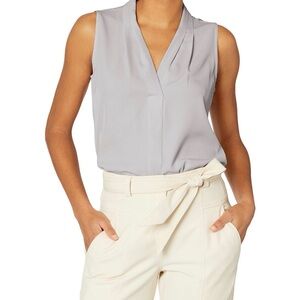 Calvin Klein Light Gray V-Neck Top